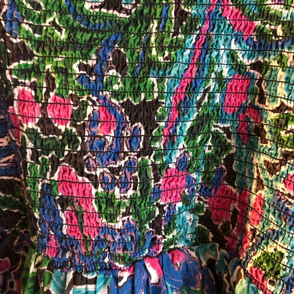 Lane Bryant multicolored summer top 1X - Picture 4 of 6